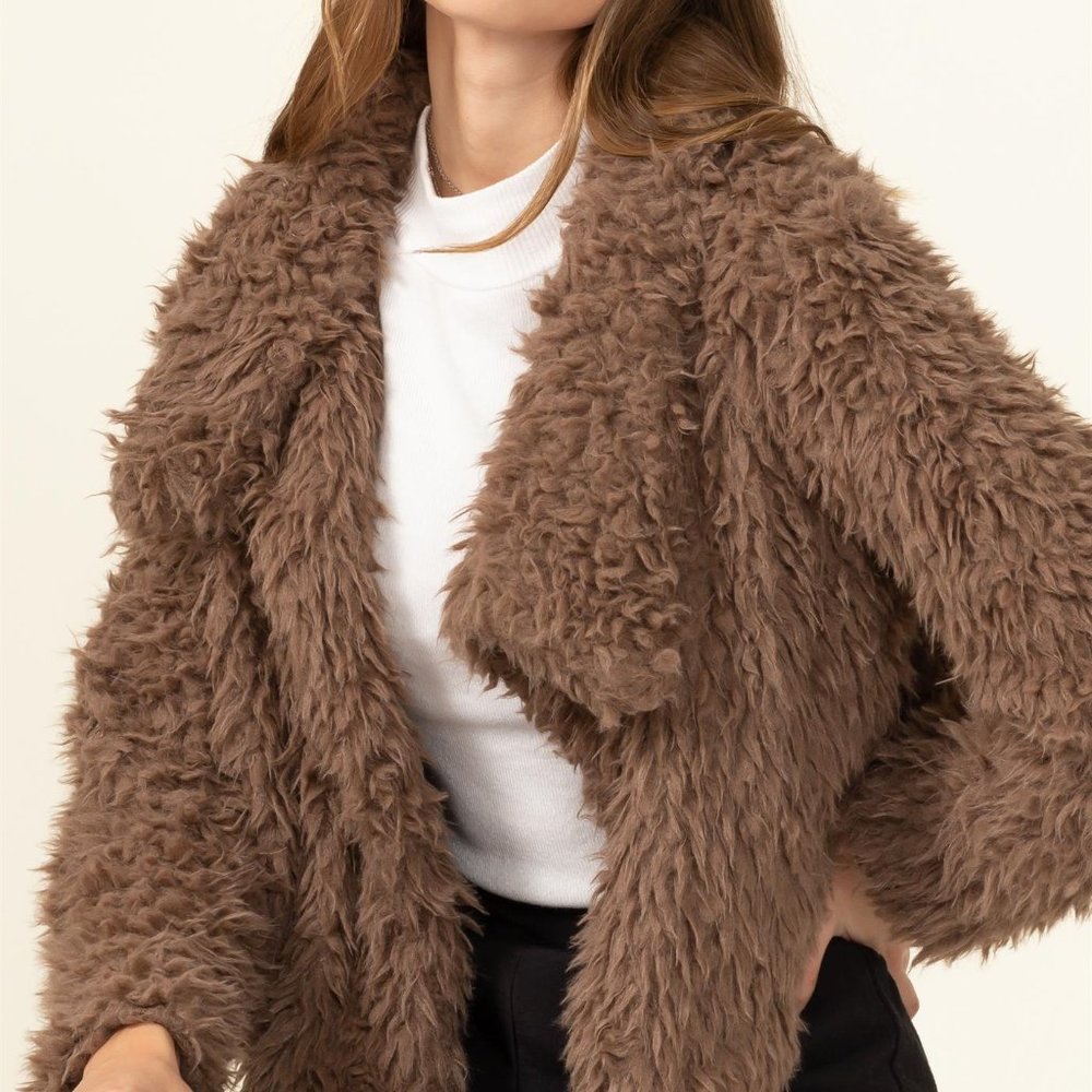 FRONT OPEN FUR JACKET New